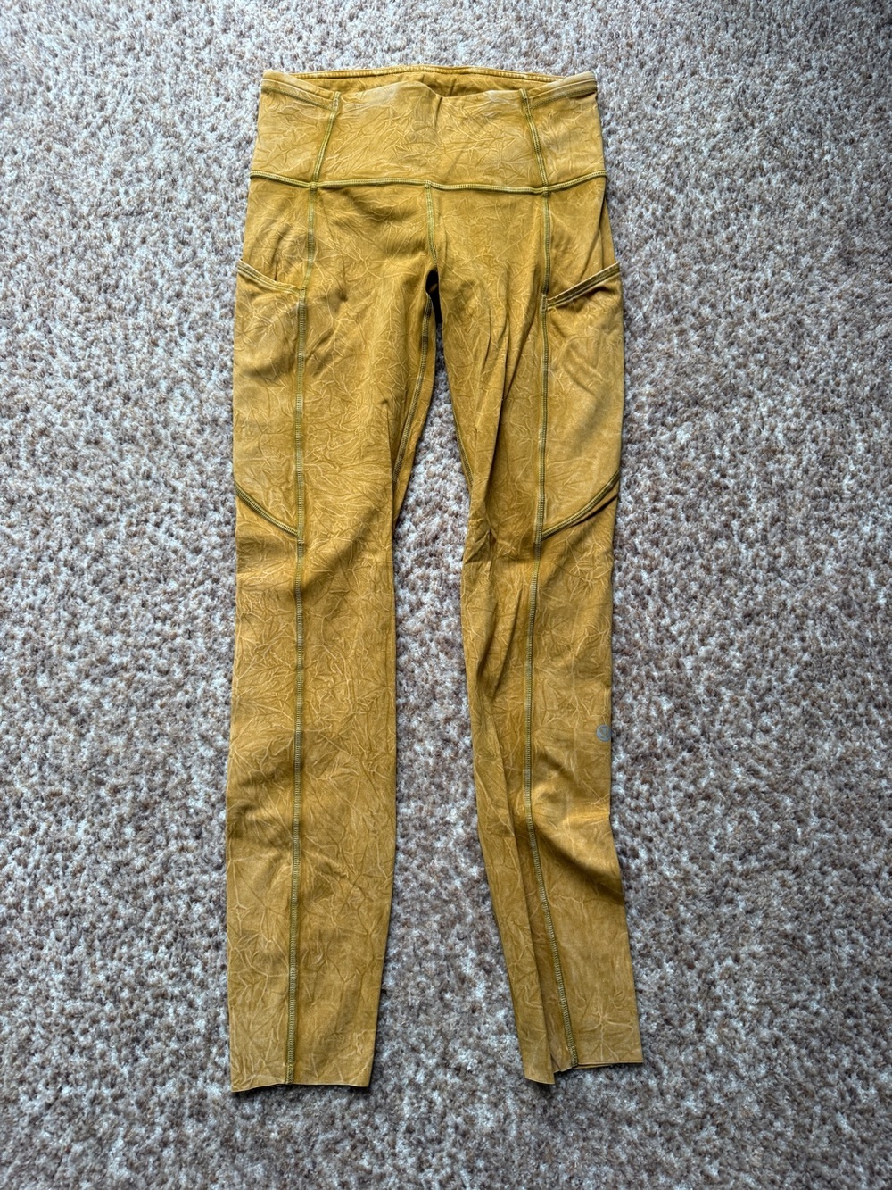 Lululemon Fast n Free Tight 25" Ice Dye Non-Reflective Ice Wash Spiced Bronze 4